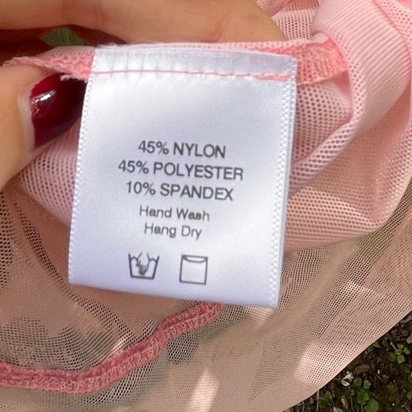 Bella Venice “The Katarina” 2 Piece Pink Mesh Coquette Set 🌹 - Picture 8 of 10